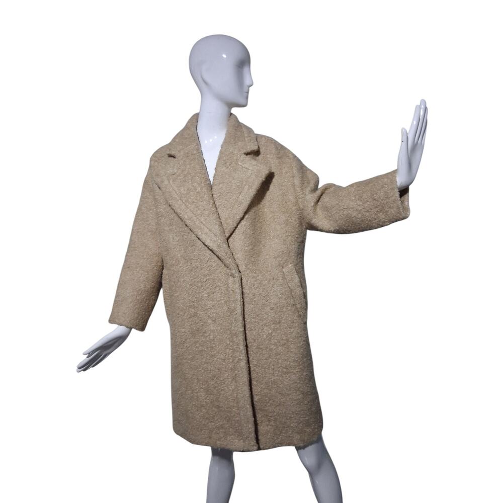 The Cashmere Project Womens Size Small Oversized Faux Shearling Wool‎ Coat